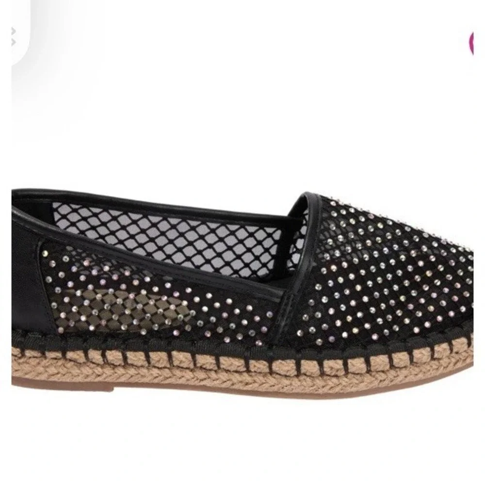 (#63..,7) Women Kenneth Cole Reaction Bonnie Mesh Espadrille Flat Size 11